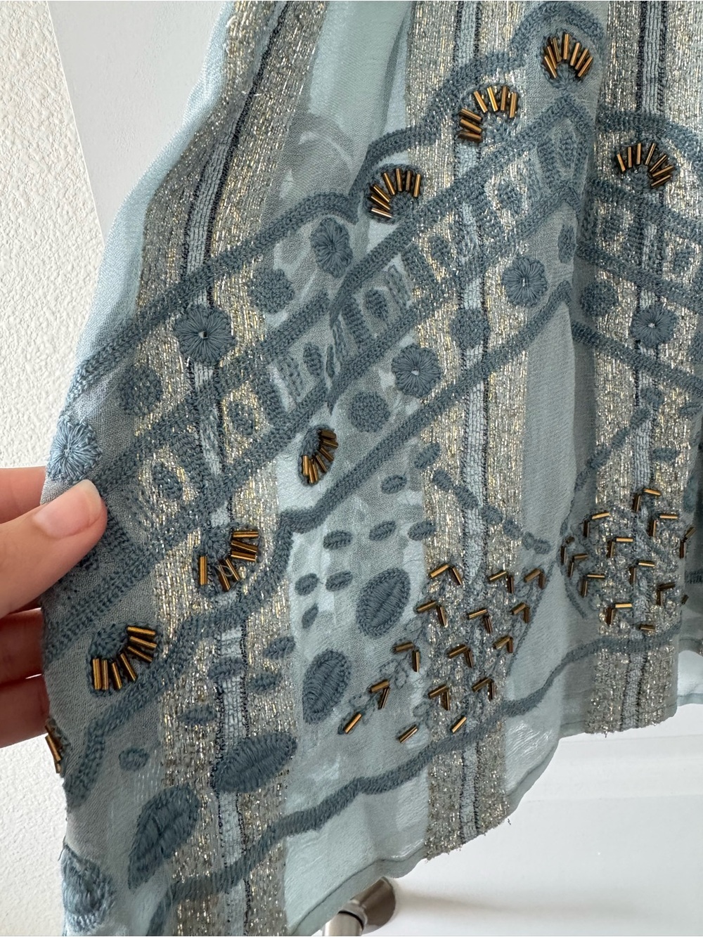 Anthropologie RAGA Rozelle Embroidered Tunic Size L - Picture 5 of 9